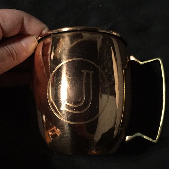 "J" Copper Moscow Mule Mug - Picture 3 of 4